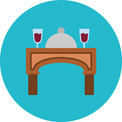 Dinner icon vector image. Can be used for Funeral.
