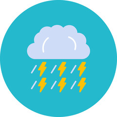 Storm icon vector image. Can be used for Autumn.