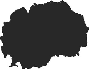 country map northern macedonia