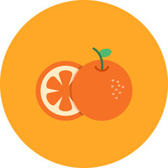 Orange icon vector image. Can be used for Autumn.