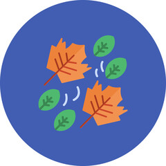 Leaves Falling icon vector image. Can be used for Autumn.