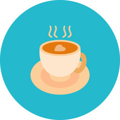 Hot Drink icon vector image. Can be used for Autumn.
