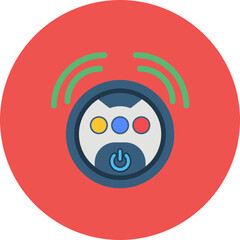 Smart Vecuum Cleaner icon vector image. Can be used for Smart Home.