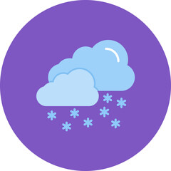 Heavy Snow icon vector image. Can be used for Natural Disaster.