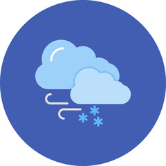 Obraz premium Blizzard icon vector image. Can be used for Natural Disaster.