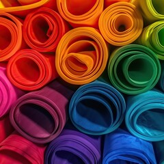 A colorful rainbow of red, orange, yellow, green, blue, indigo and purple, use filter photography, romanticismhigh resolution