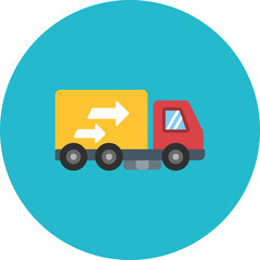 Cargo Truck icon vector image. Can be used for Transport.