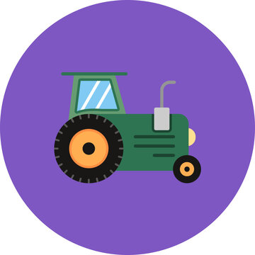 Tractor icon vector image. Can be used for Transport.