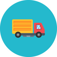 Fototapeta premium Truck icon vector image. Can be used for Transport.