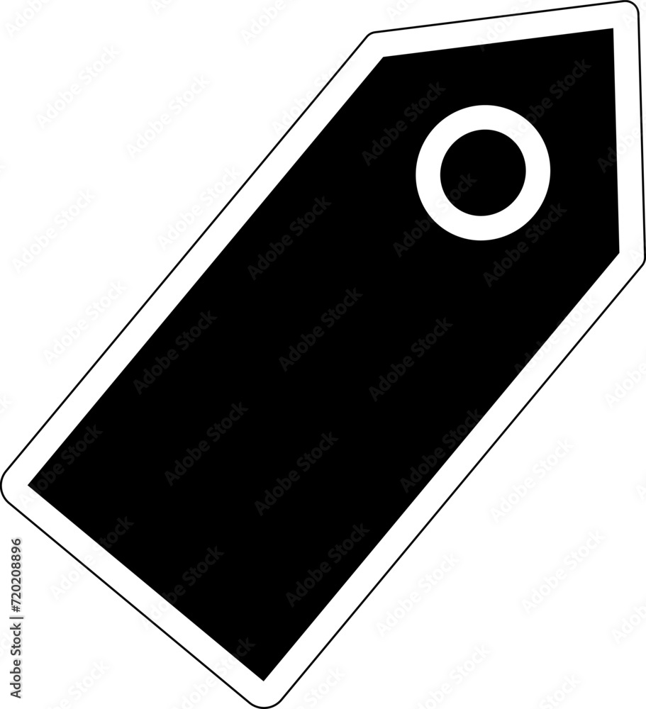 Poster tag line icon. replaceable vector design.