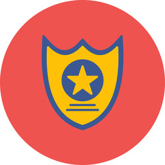 Sheriff Badge icon vector image. Can be used for Police.