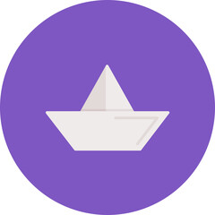 Paper Boat icon vector image. Can be used for Spring.
