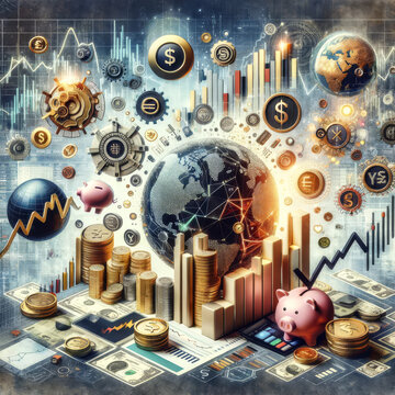 The image that represents financial literacy, focusing on the theme of stocks and investments.
