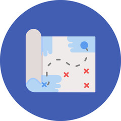 Army Map icon vector image. Can be used for Military.