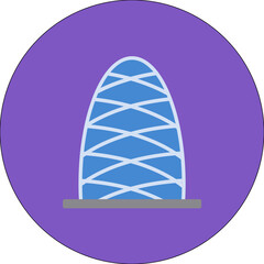 Gherkin icon vector image. Can be used for Landmarks.