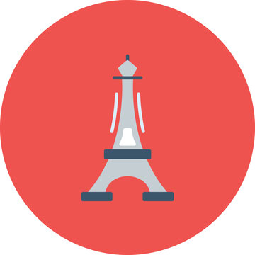 Eiffel Tower icon vector image. Can be used for Landmarks.