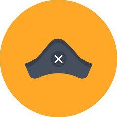 Pirate Cap icon vector image. Can be used for Pirate.