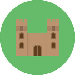 Castle icon vector image. Can be used for Pirate.