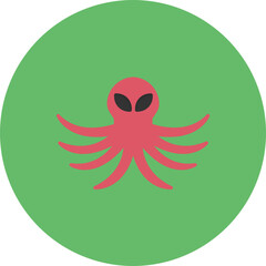 Kraken icon vector image. Can be used for Pirate.