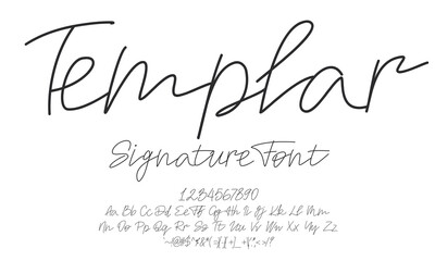 Templar Signature Script: A Natural and Versatile Handmade Typeface for Creative Designs