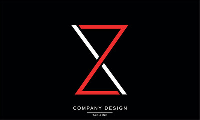 ZX, XZ, Abstract Letters Logo Monogram