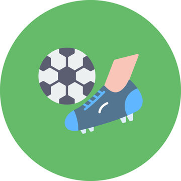 Soccer Free Kick icon vector image. Can be used for Sports.