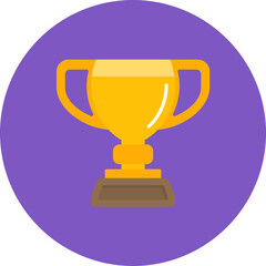 Trophy icon vector image. Can be used for Sports.