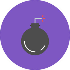 Bomb icon vector image. Can be used for Wild West.