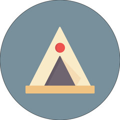 Tipi icon vector image. Can be used for Wild West. © SAMDesigning