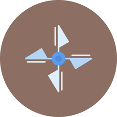 Propeller icon vector image. Can be used for Aviation.