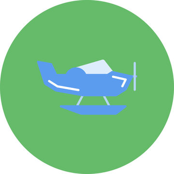 recommend clip art: Seaplane icon vector image. Can be used for Aviation.