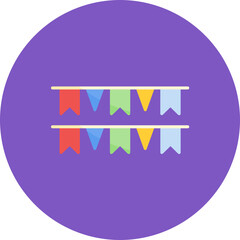 Garlands icon vector image. Can be used for Party and Celebration.