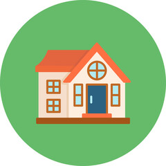 Modern House icon vector image. Can be used for Type of Houses.