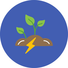 Green Energy icon vector image. Can be used for Technology.