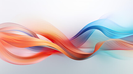 Fototapeta premium Soft Flowing Lines in Abstract Love Abstraction Background Ai Generative
