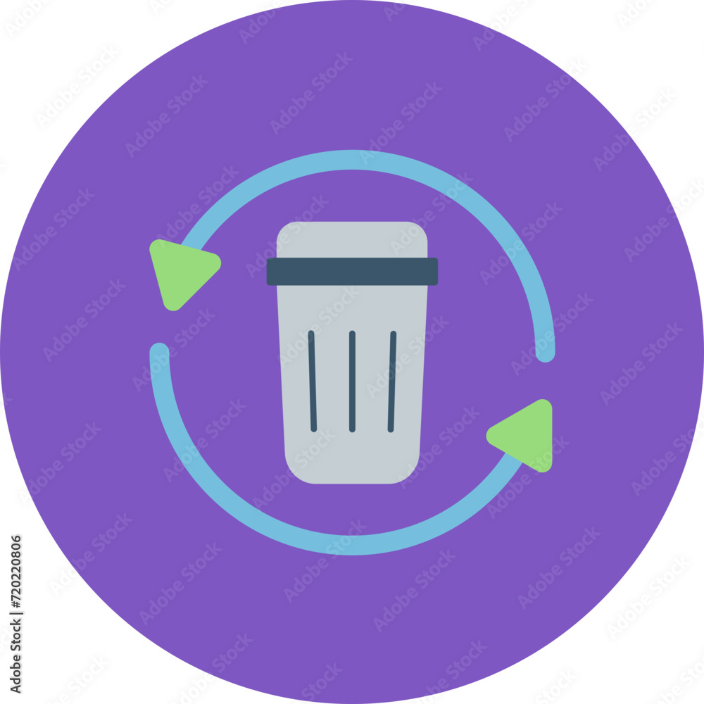 Poster trash recycle icon vector image. can be used for ecology.