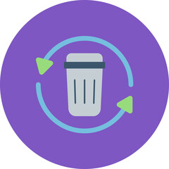 Trash Recycle icon vector image. Can be used for Ecology.