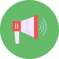 Megaphone icon vector image. Can be used for News and Media.