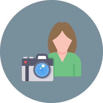 Cameraman icon vector image. Can be used for News and Media.
