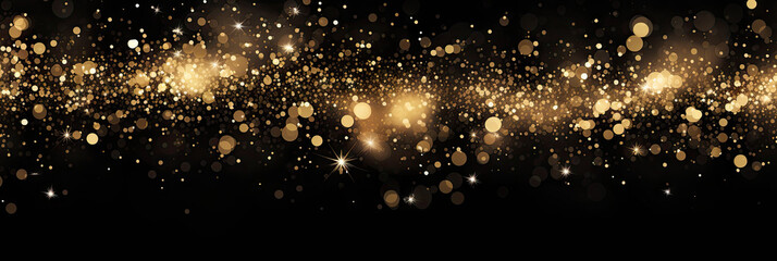 Naklejka premium Happy New Year Celebration Sparkles Banner, space for text 