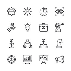 set of icons Business Development