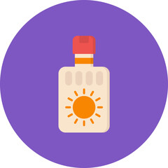 Sunscreen icon vector image. Can be used for Pharmacy.