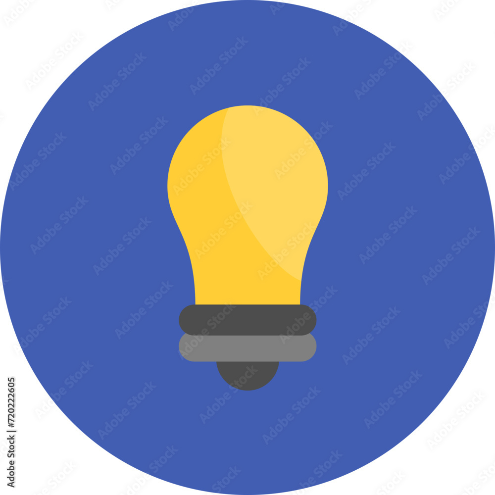 Poster lightbulb icon vector image. can be used for ecology.