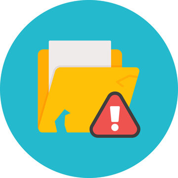 Data Loss icon vector image. Can be used for Cyber Security.