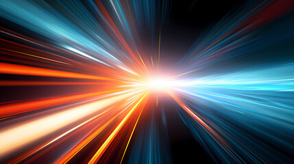 Obraz premium Line glowing motion blur illustration light background, energy neon light, effect bright line glowing motion blur