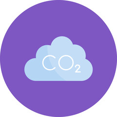 CO2 icon vector image. Can be used for Ecology.