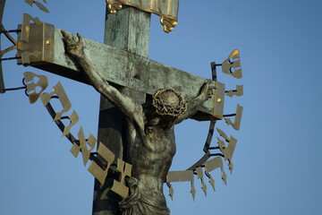 Jesusfigur auf der Karlsbrücke