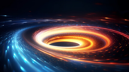 Obraz premium Line glowing motion blur illustration light background, energy neon light, effect bright line glowing motion blur