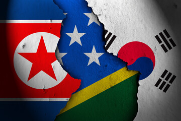 solomon island between north korea and south korea.