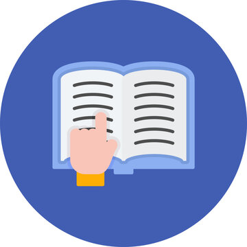 Reading icon vector image. Can be used for Library.